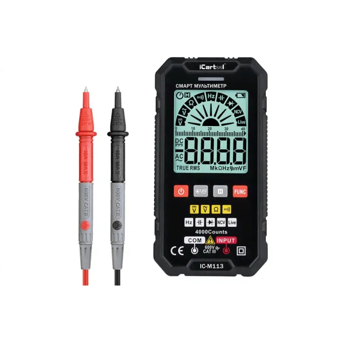 Смарт-мультиметр ICARTOOL IC-M113 4686228-4