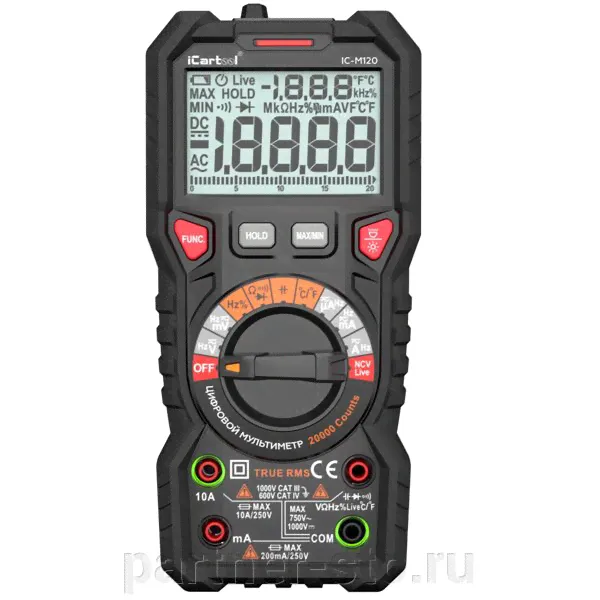 Профессиональный цифровой мультиметр iCartool IC-M120-4