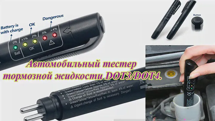 Автомобильный тестер тормозной жидкости DOT3/DOT4.