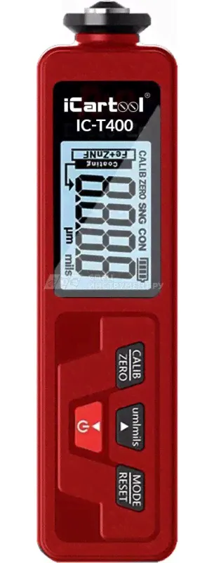 Толщиномер лакокрасочных покрытий iCartool IC-T400-1