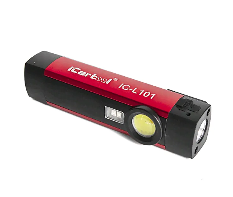 IC-L101. Фонарь светодиодный аккумуляторный с УФ подсветкой iCartool